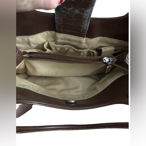 Vintage Boho Rosetti Cream and Brown Woven Shoulder Bag - Picture 4 of 8